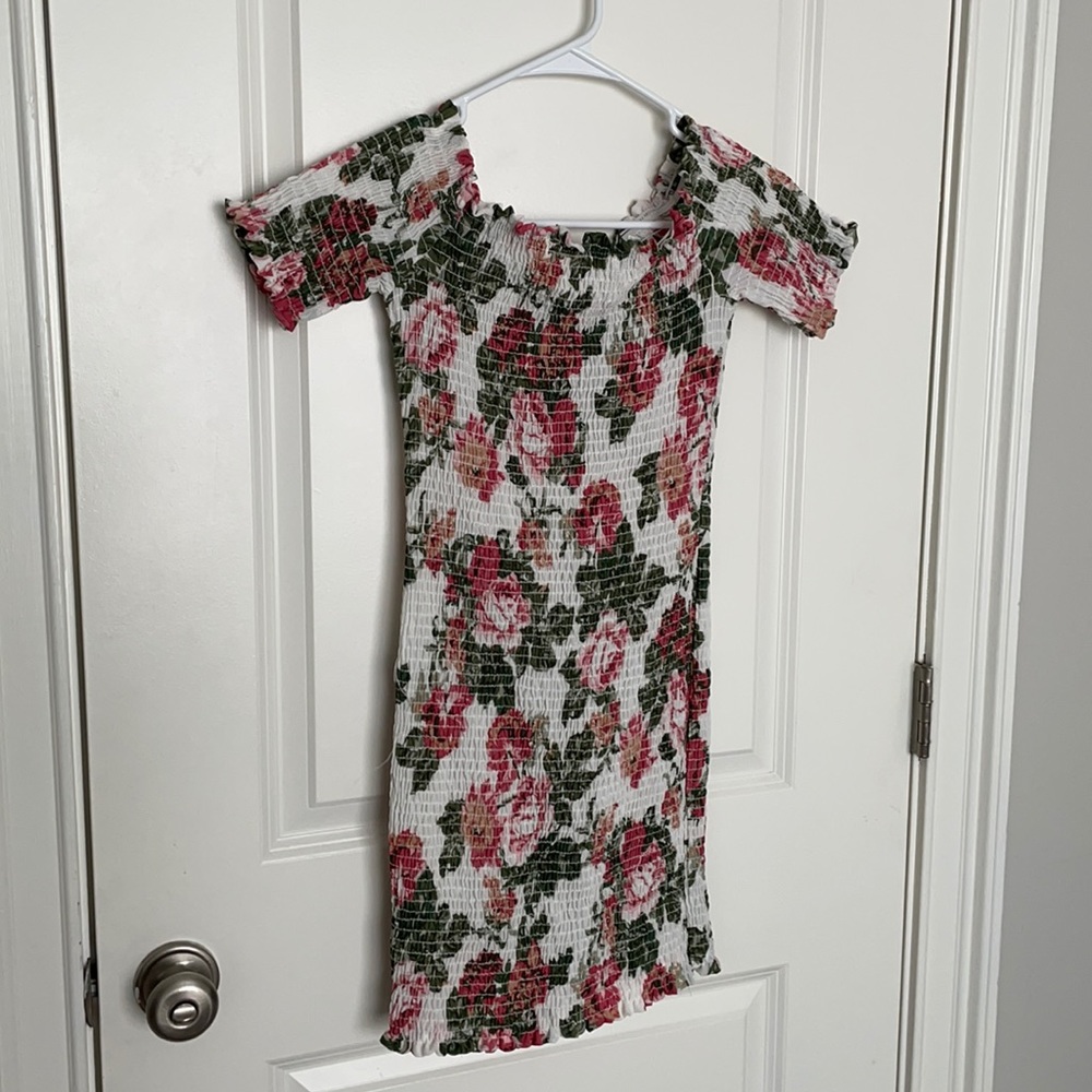 Floral Smocked Fit Mini Dress